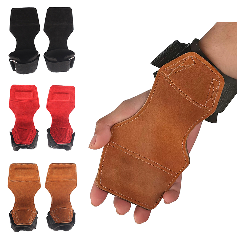 Crossfit Lifting Gear - 두꺼운 가죽 역도 장갑, 손바닥 보호대,