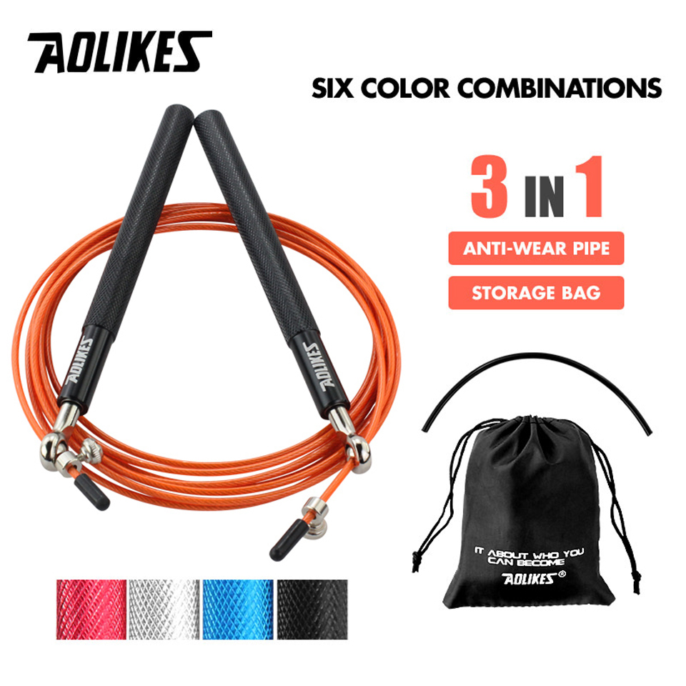 Crossfit Equipment - AOLIKES 1PCS Crossfit 속도 점프 밧줄