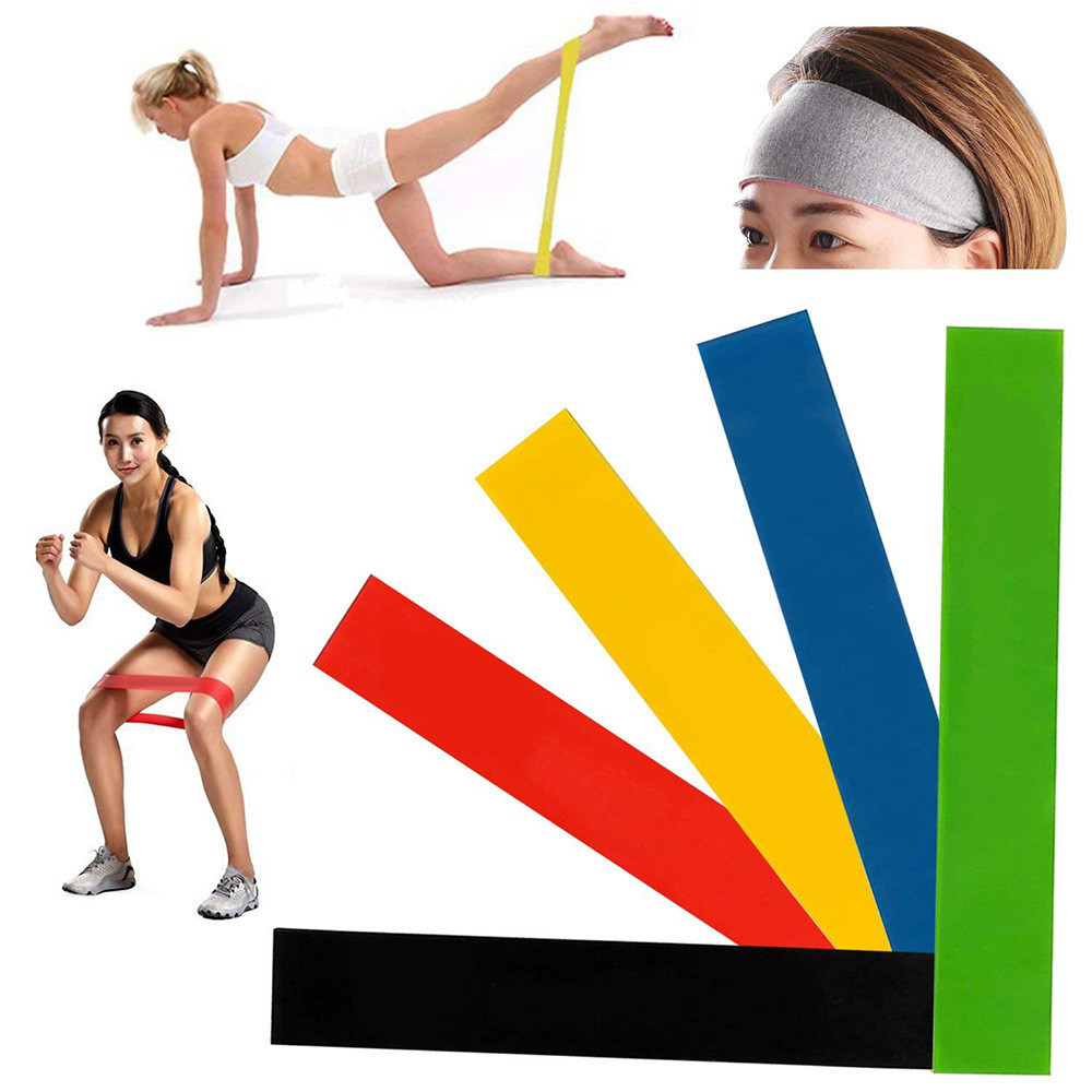 1-5Pcs 피트니스 운동 장비 고무 저항 밴드 요가  - Crossfit Ga 리뷰 및 가격