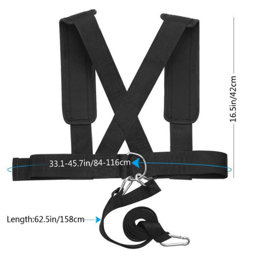 조절 가능한 피트니스 저항 슬레드 하네스 조끼 러닝 스 - Crossfit Fitness Gear 리뷰 및 가격