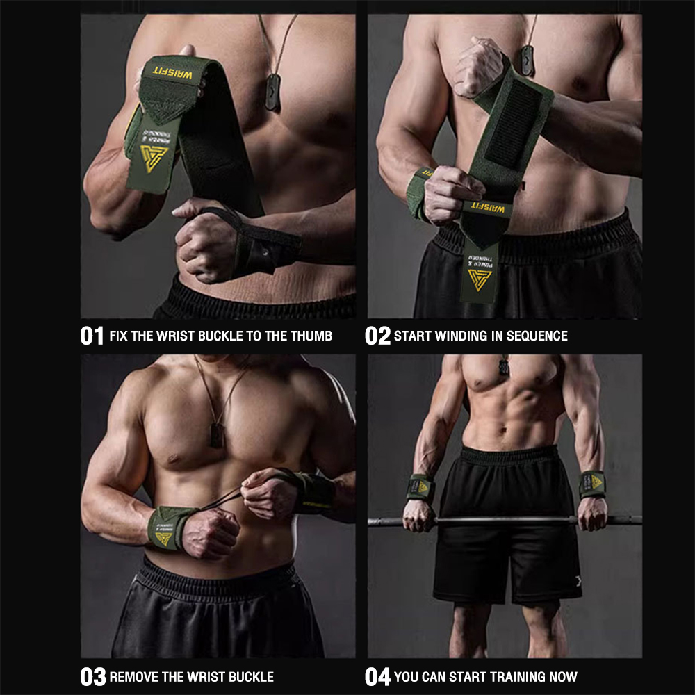 1 쌍 프리미엄 손목 지원 피트니스 손목 밴드는 체육관 - Crossfit Equipment 리뷰 및 가격